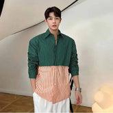 Striped Long Sleeve Loose Shirt